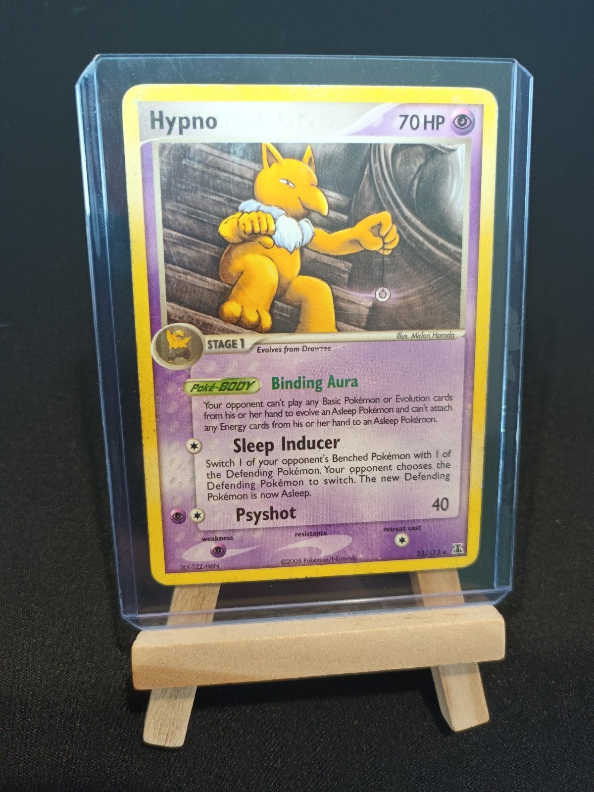 Pokémon Hypno 23/113 EX Unseen Forces Vintage MP, Rare, WOTC, Ophalen of Verzenden, Gebruikt, Losse kaart