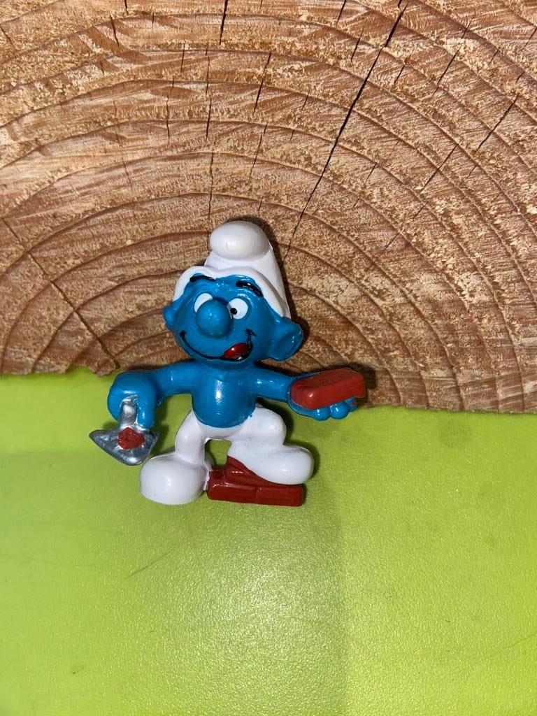 Smurfen metselaar smurf, Ophalen of Verzenden, Zo goed als nieuw, Verschillende Smurfen