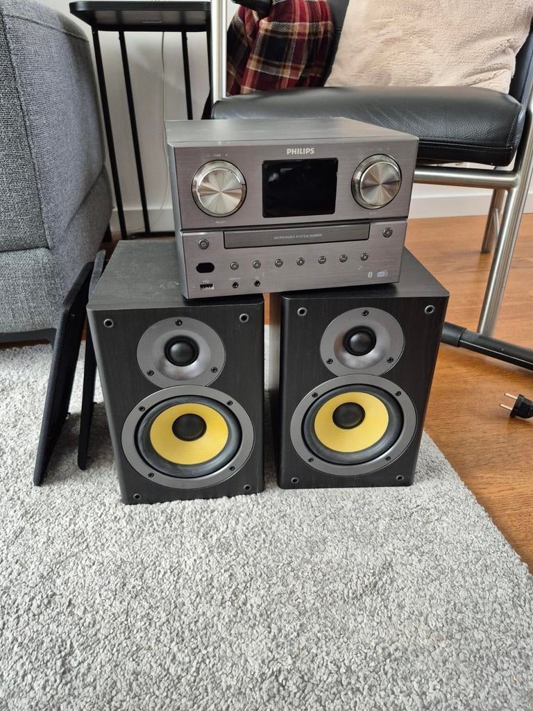 Radio met boxen, Audio, Tv en Foto, Stereo-sets, Ophalen, Gebruikt, Philips