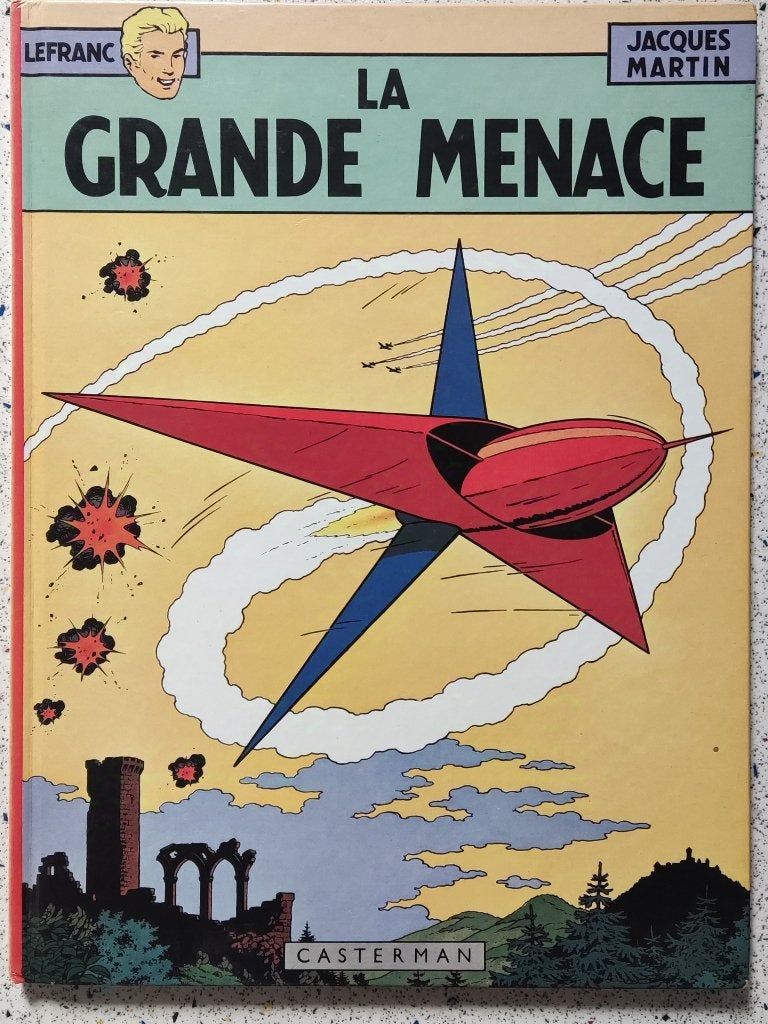 La grande menace - Jacques Martin Lefranc, Boeken, Stripboeken, Eén stripboek, Ophalen of Verzenden, Gelezen