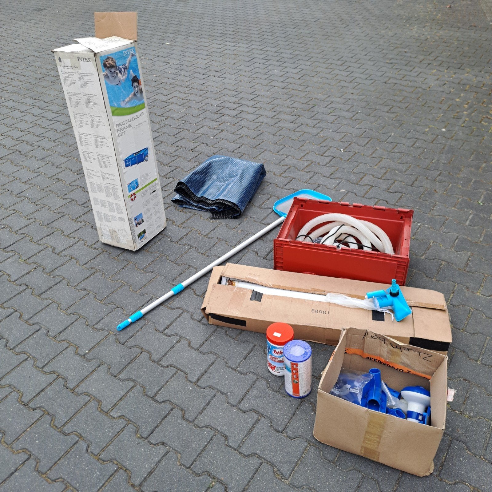 Intex Zwembad 200x300x75 met toebehoren, Tuin en Terras, Zwembaden, Ophalen, Zo goed als nieuw, Opzetzwembad, 200 tot 400 cm