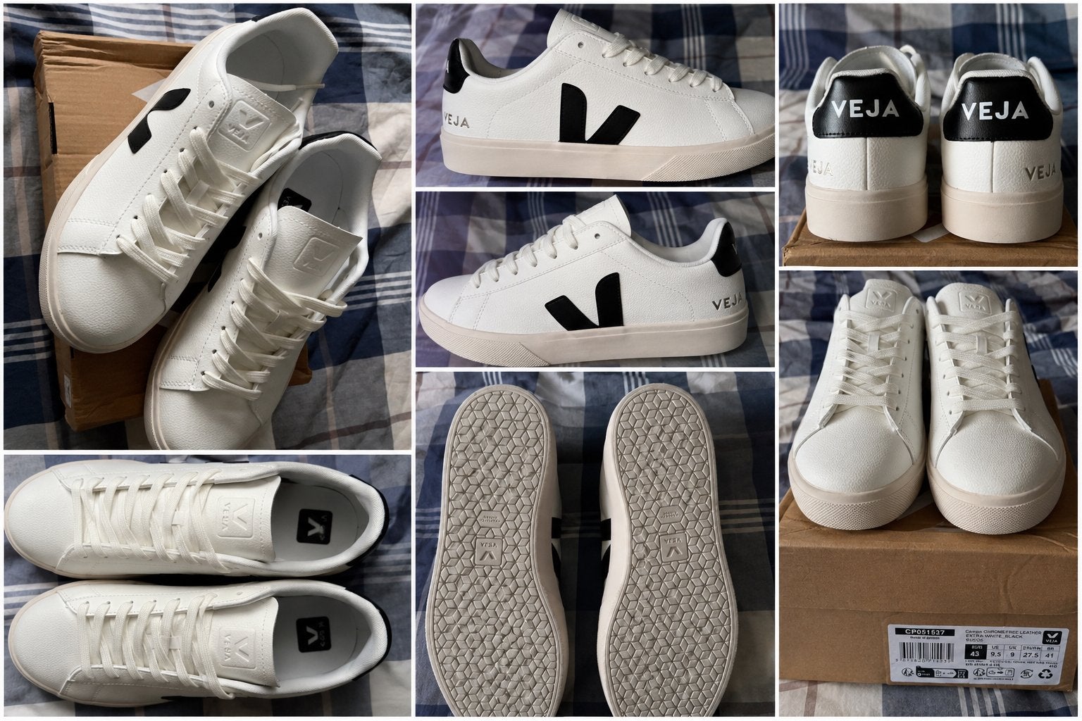 Veja V-10 Sneakers Wit Zwart - Maat 42, Ophalen of Verzenden, Nieuw, Wit, Sneakers of Gympen