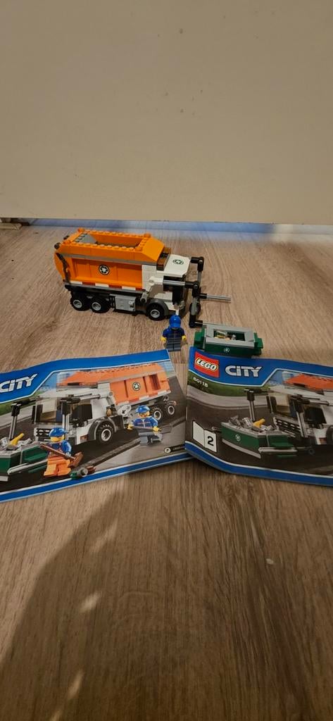 LEGO City 60118 Vuilniswagen met instructieboekjes, Ophalen of Verzenden, Zo goed als nieuw