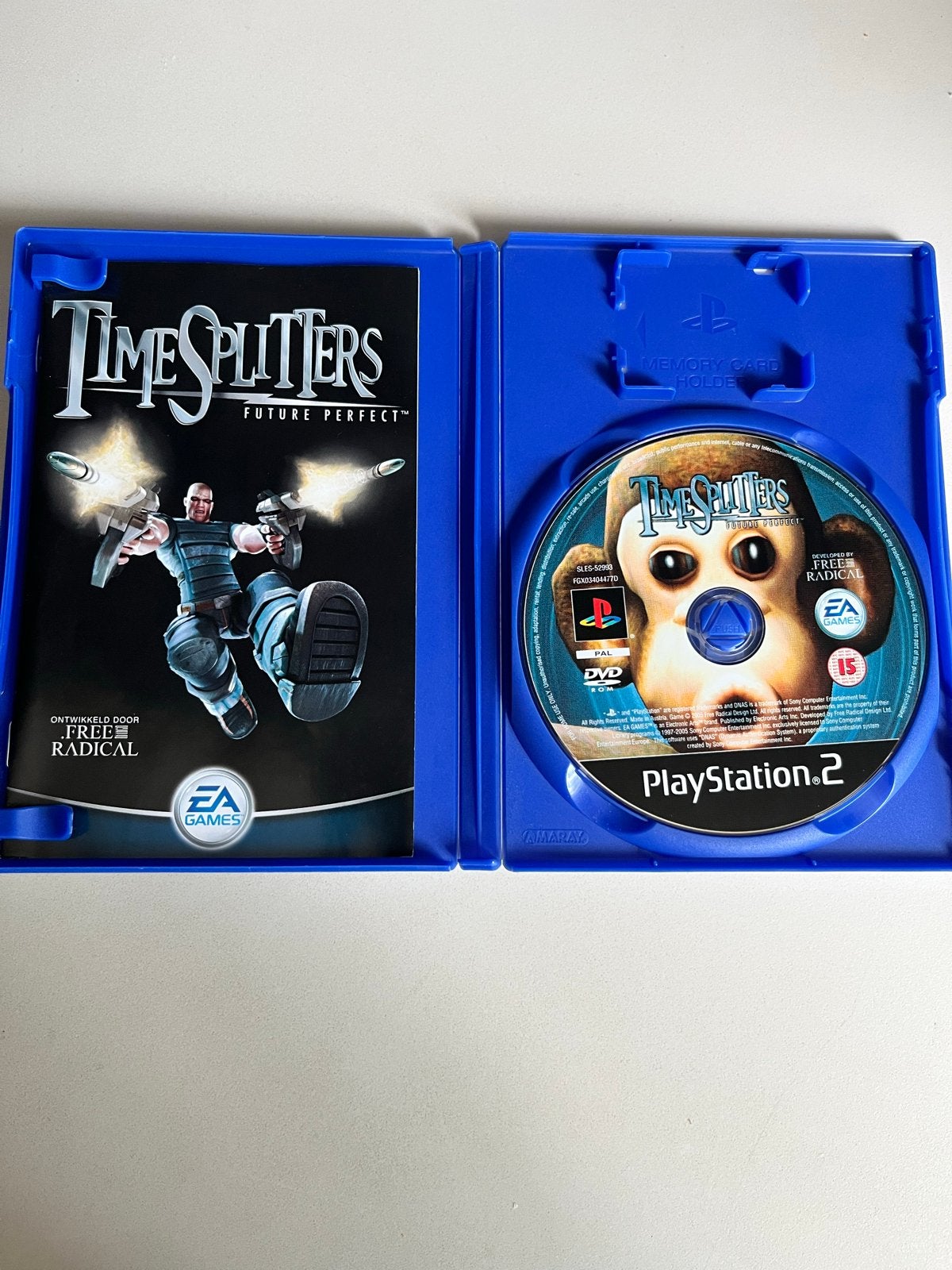 TimeSplitters Future Perfect PS2 - Goed met boekje, Spelcomputers en Games, Games | Sony PlayStation 2, Vanaf 18 jaar, Shooter