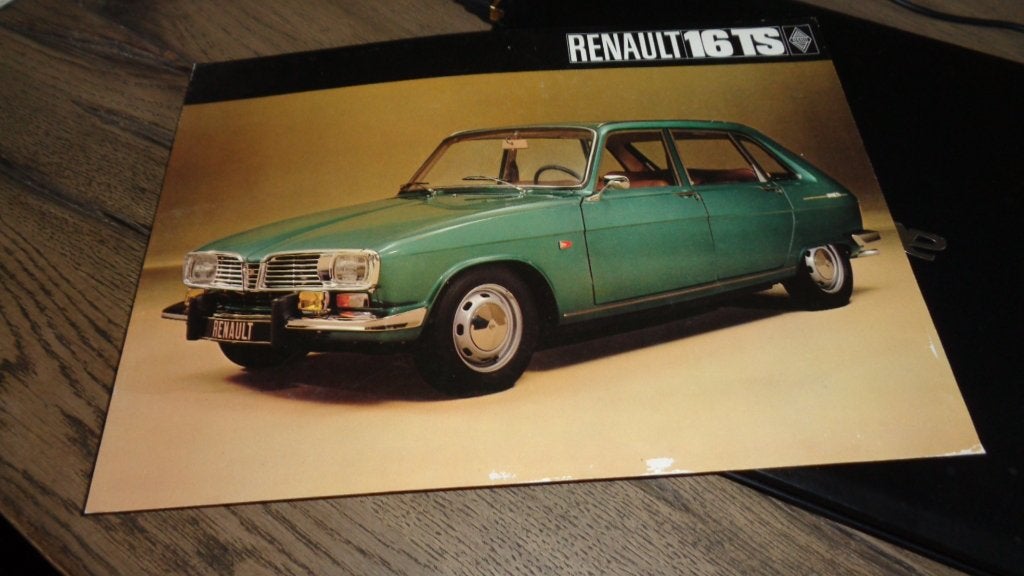 Folder RENAULT  16  TS, Verzenden, Gelezen, Renault