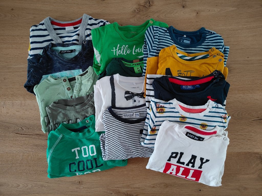 Jongens kleding (partij) maat 68, Ophalen of Verzenden, Zo goed als nieuw, Jongetje, Shirtje of Longsleeve