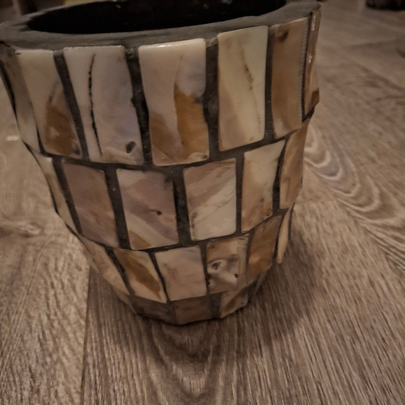 Schelpen vaas, Ophalen of Verzenden, Overige kleuren, Glas, Minder dan 50 cm