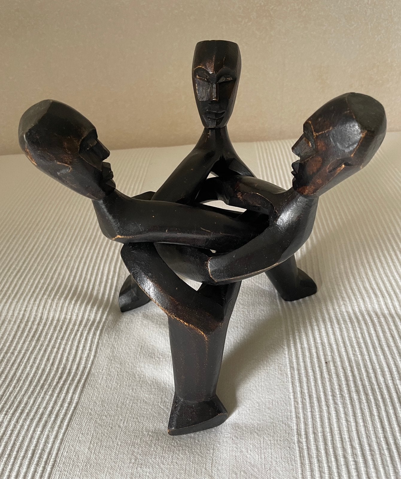 Vriendenkring  Afrikaans handgesneden, Ophalen, 20 - 50 cm, Hout, Afrika