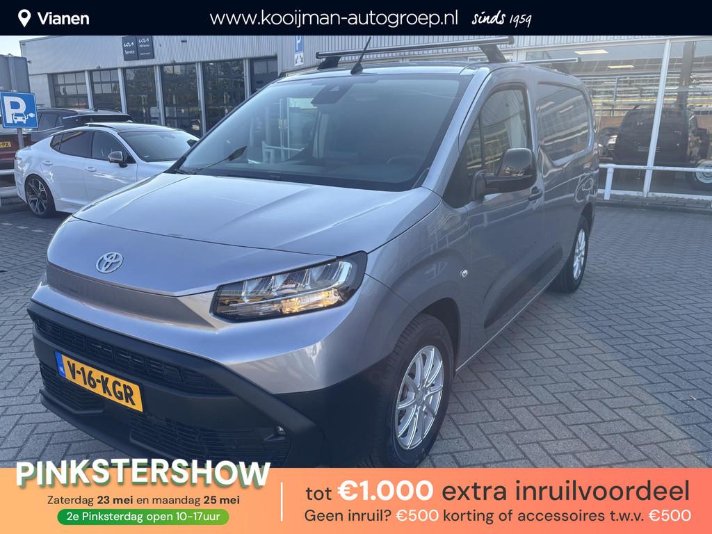 Toyota PROACE CITY Electric Navigator Long 50 kWh 1e eigenaa, Auto's, Bestelauto's, Gebruikt, Origineel Nederlands, Zilver of Grijs