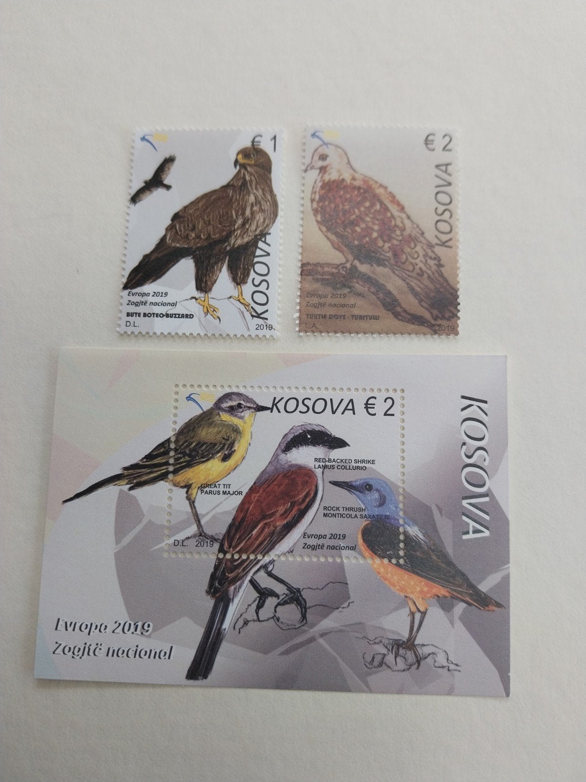 Europa Kosovo set+blok vogels 2019 postfris onder postprijs, Verzenden, Dier of Natuur