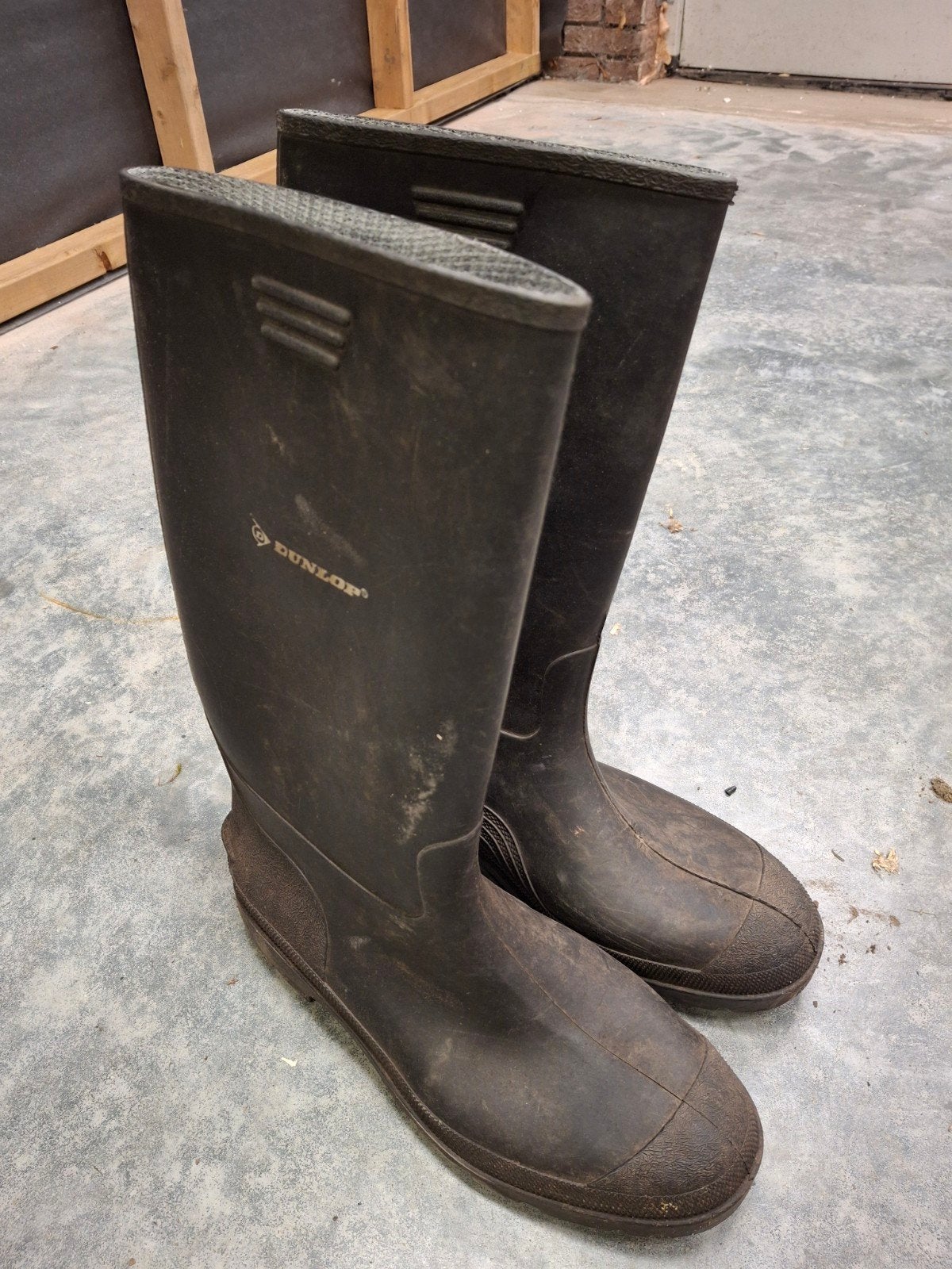 Dunlop regenlaarzen zwart - Maat 48 (UK 13), Ophalen of Verzenden