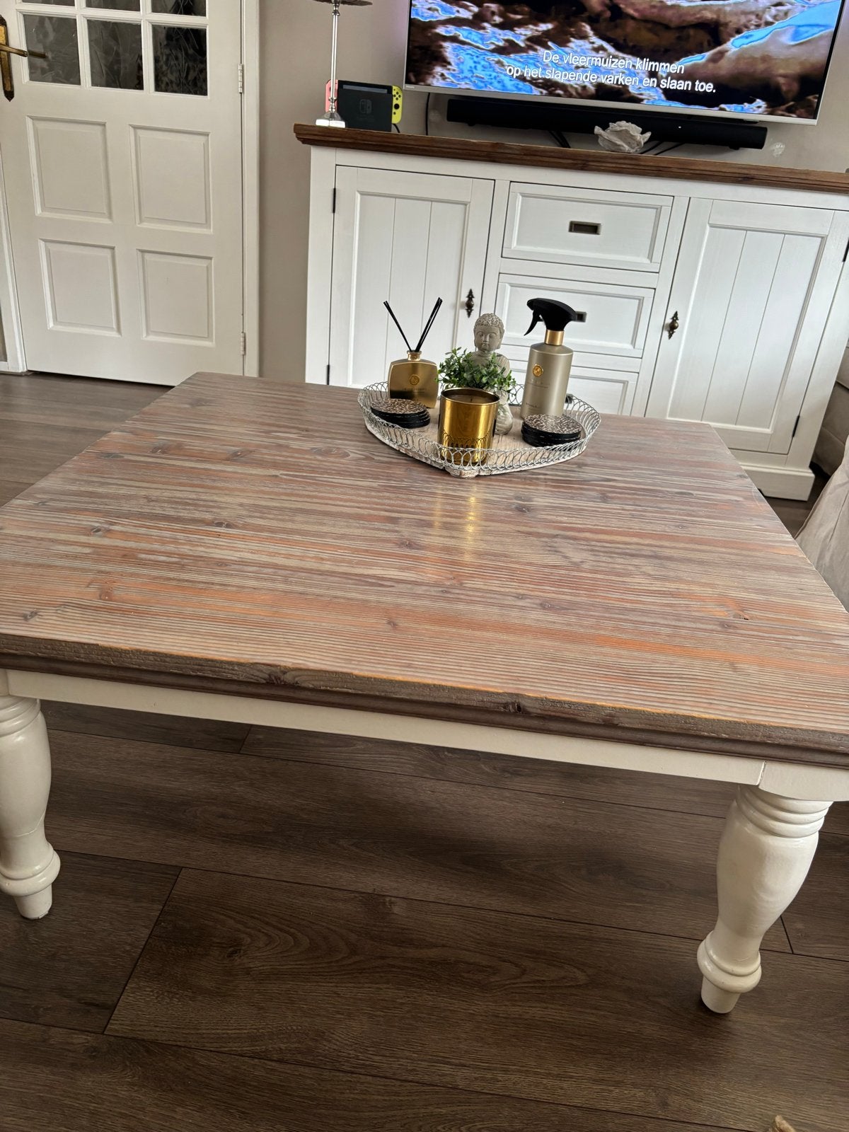 Salontafel uit de Fleur serie, Ophalen, Gebruikt, Vierkant, 5 – 50