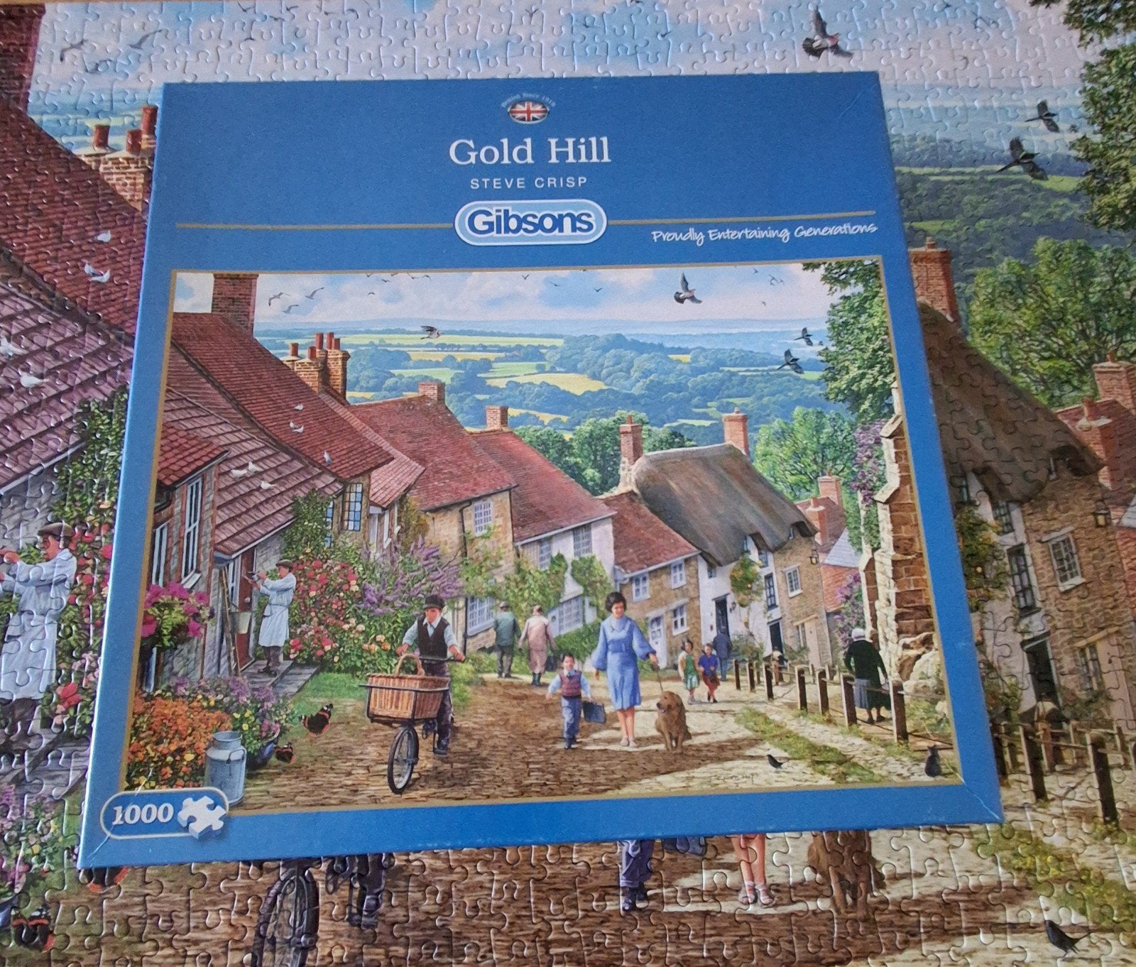 Gibsons puzzel 1000 stukjes, Ophalen of Verzenden, 500 t/m 1500 stukjes, Zo goed als nieuw, Legpuzzel