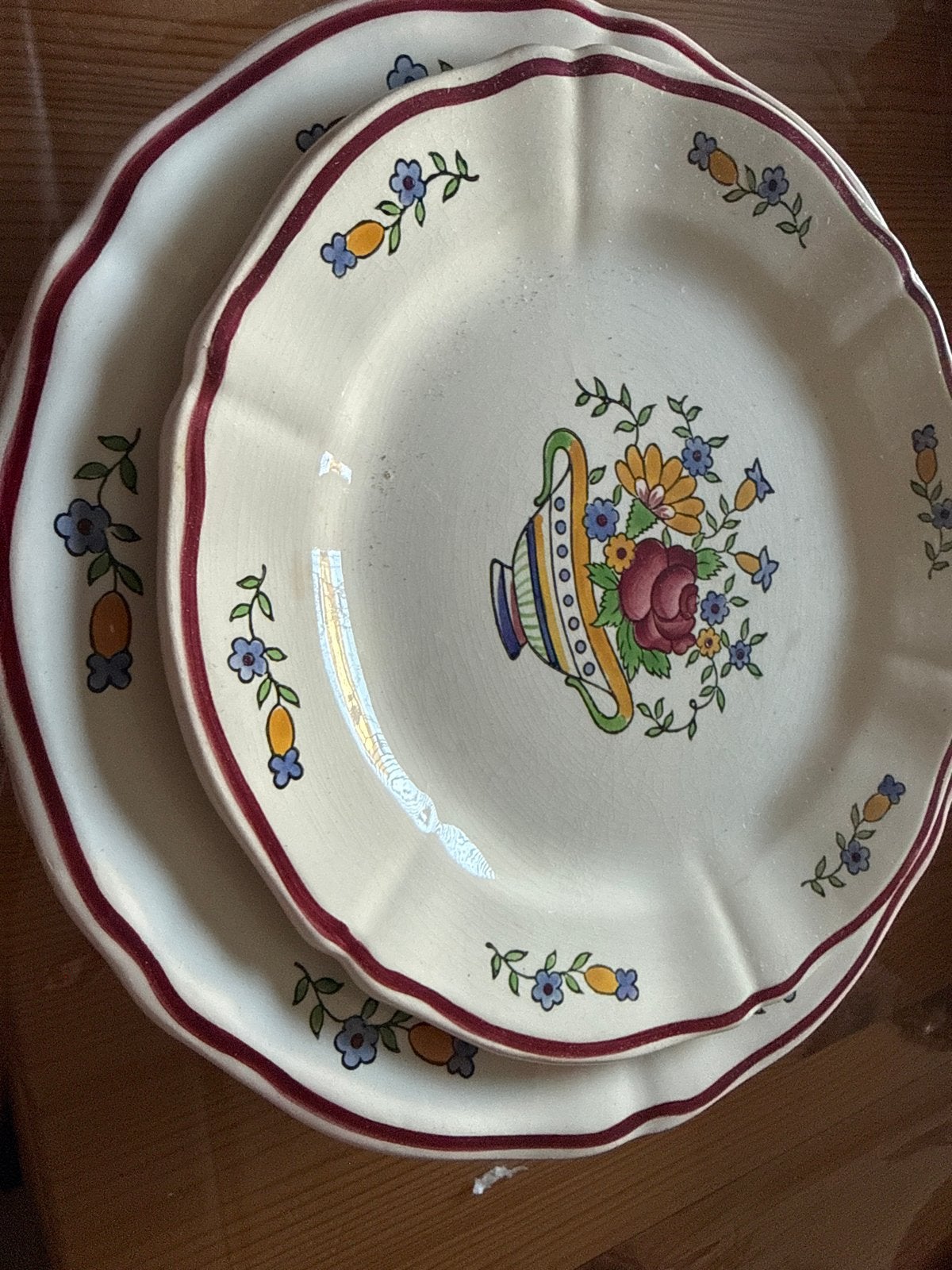 Antieke Gien Luxembourg Borden - Set van 6, Ophalen