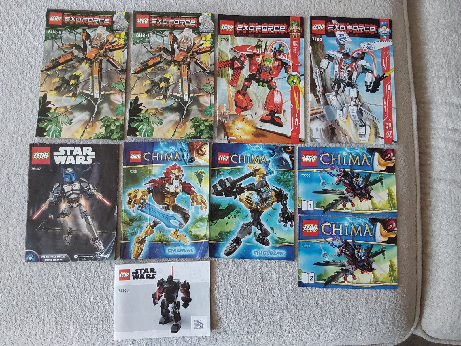 Lego Star Wars, Exo-Force en Chima bouwinstructies, Ophalen of Verzenden, Gebruikt