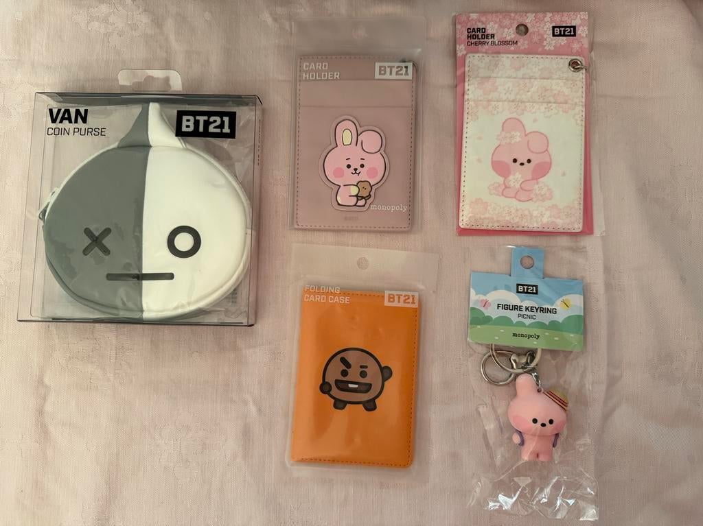 BTS BT21 portemonnee wallet card holder kaart houder hanger, Ophalen of Verzenden, Zo goed als nieuw, Gebruiksvoorwerp