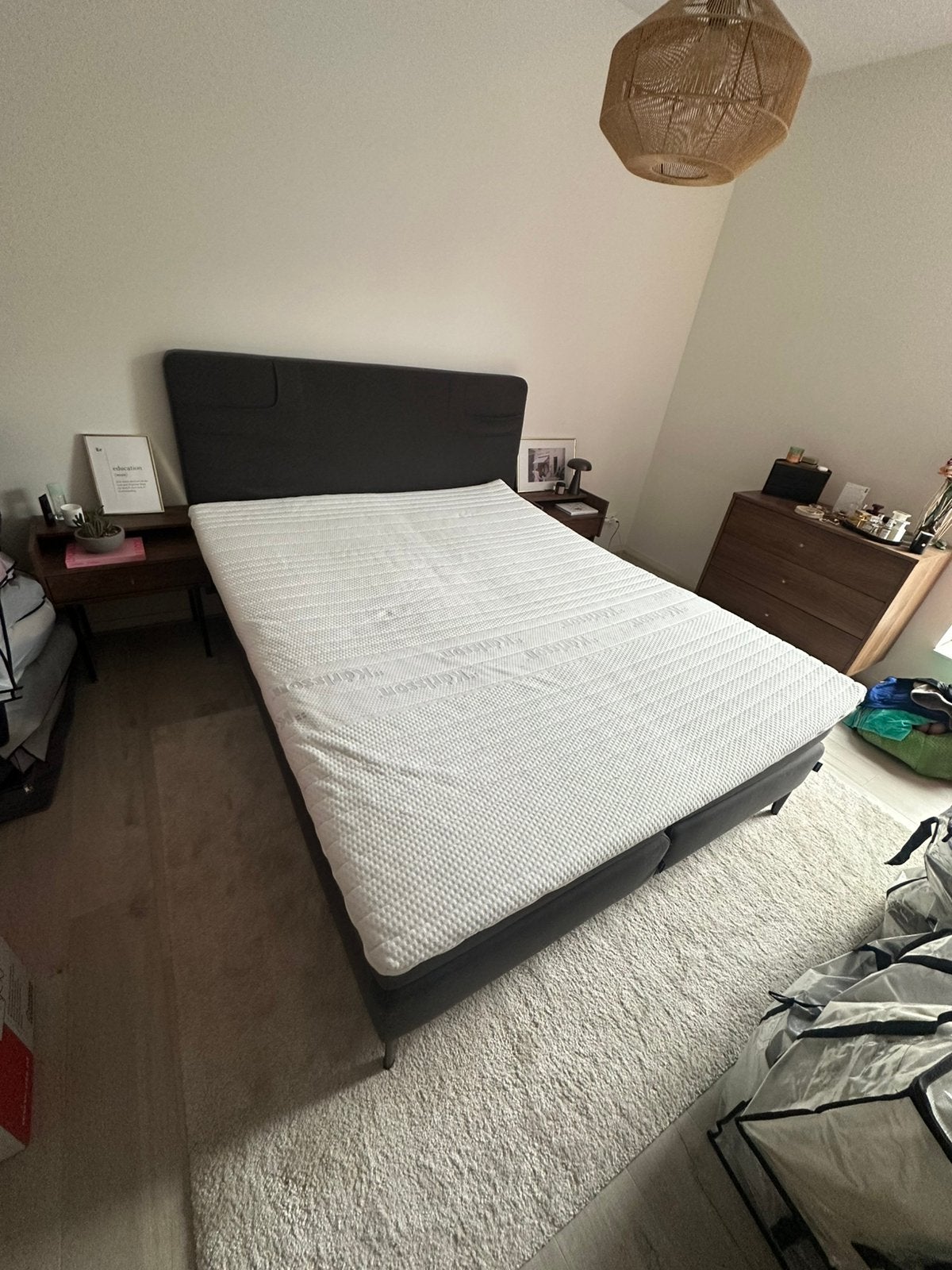 Gratis ophalen: Karlsson Boxspring 2 persoonsbed (160x200), Ophalen, Gebruikt, Tweepersoons, 160 cm
