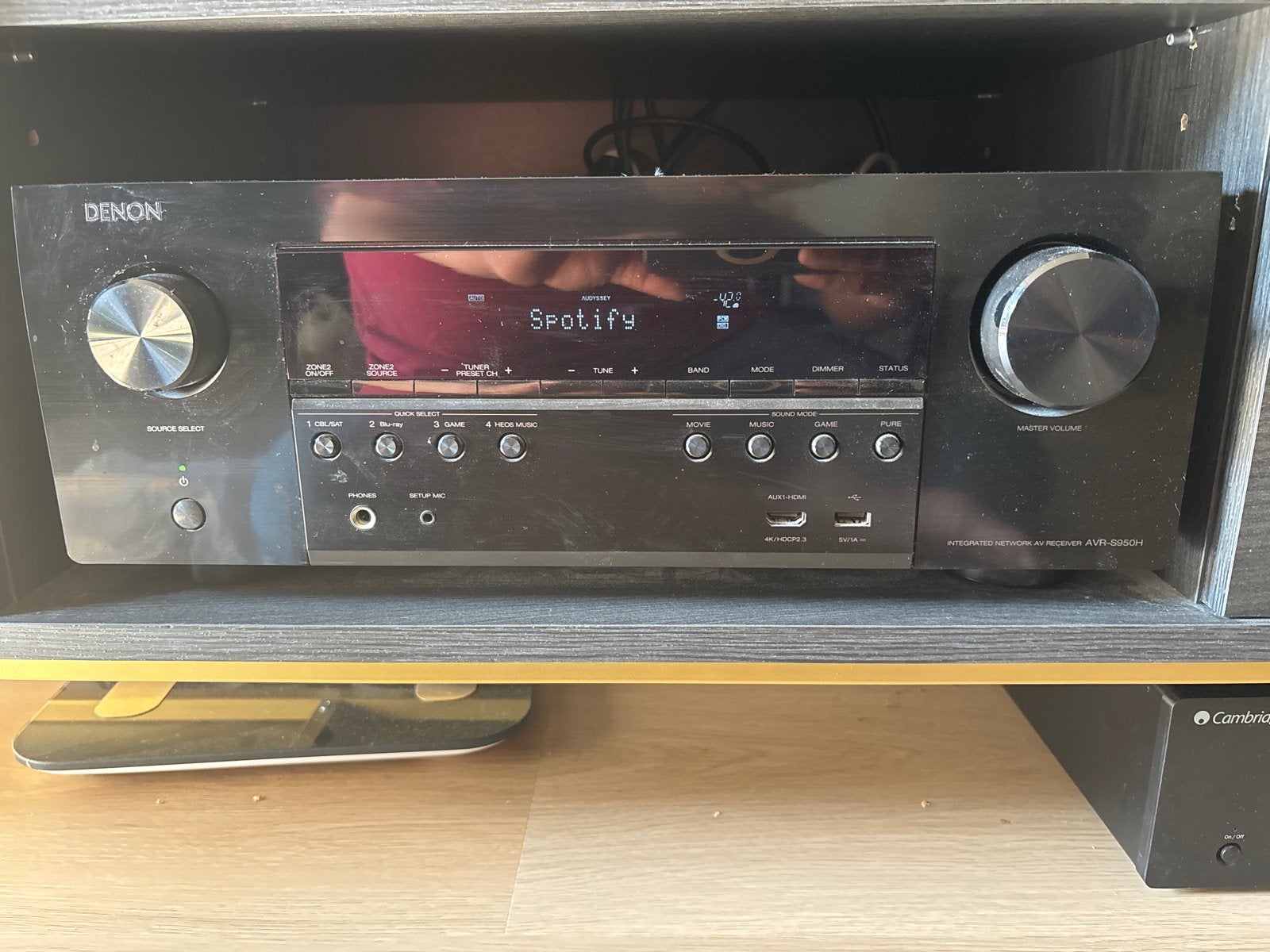 Denon AVRS 950 AV- Heos receiver Wi-Fi, Ophalen, Denon, Zo goed als nieuw, 60 tot 120 watt