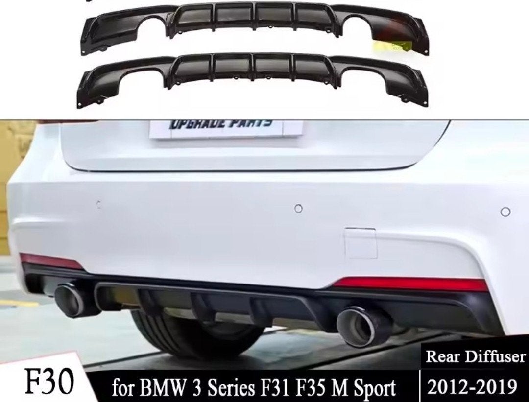 Achterbumper diffuser - BMW f30,f31,f35 M-sport 2012-2019, Nieuw, Ophalen of Verzenden, Achter, Bumper