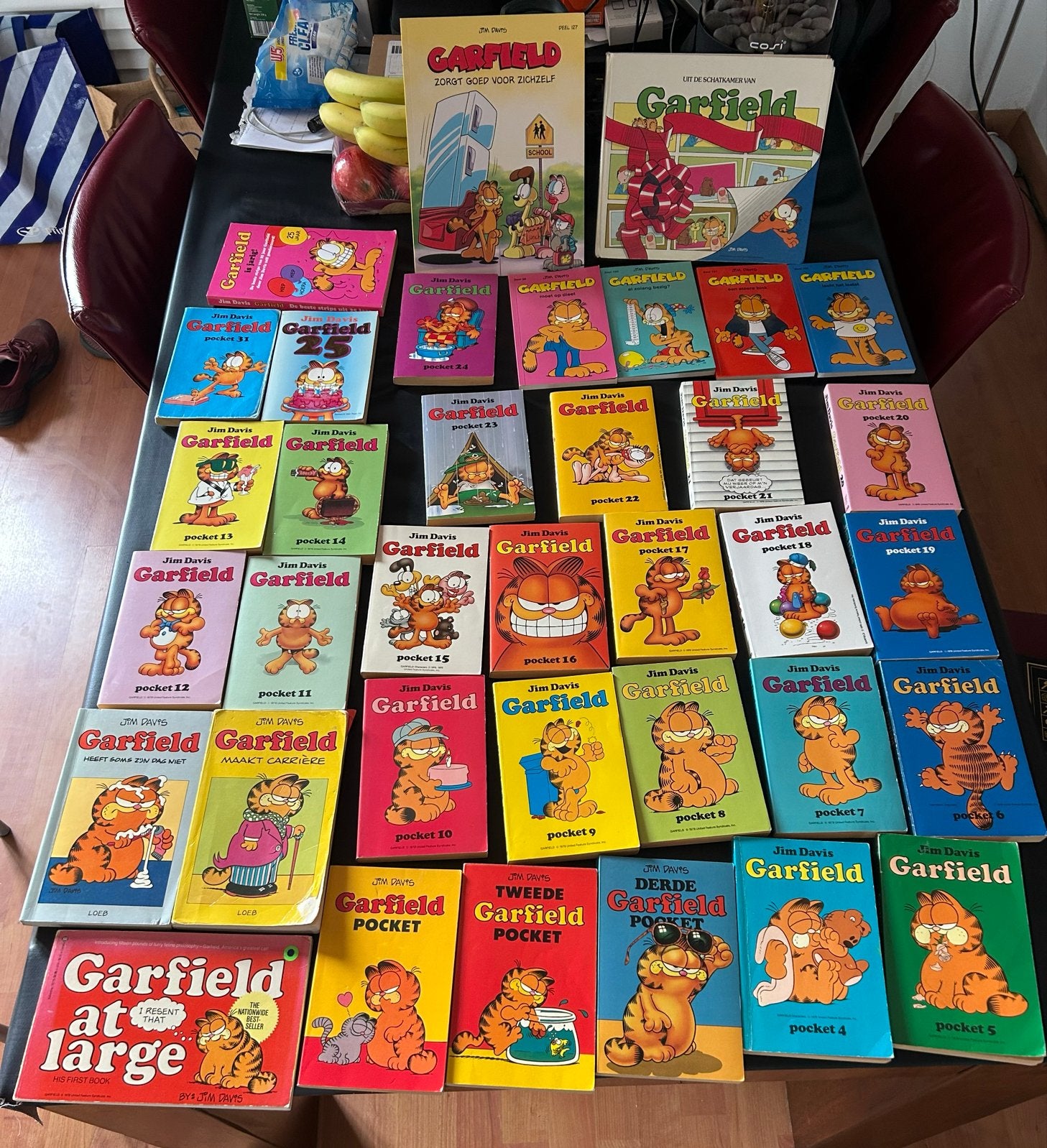 Grote collectie Garfield stripboeken (1 tm 25) en meer, Meerdere stripboeken, Ophalen of Verzenden, Gelezen