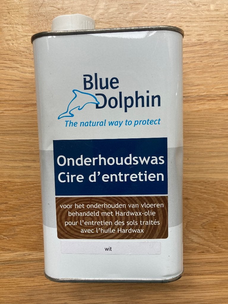 Onderhoudswas Blue Dolphin wit voor houten vloer, Doe-het-zelf en Verbouw, 50 tot 150 cm, Nieuw, 10 m² of meer, 10 tot 30 cm