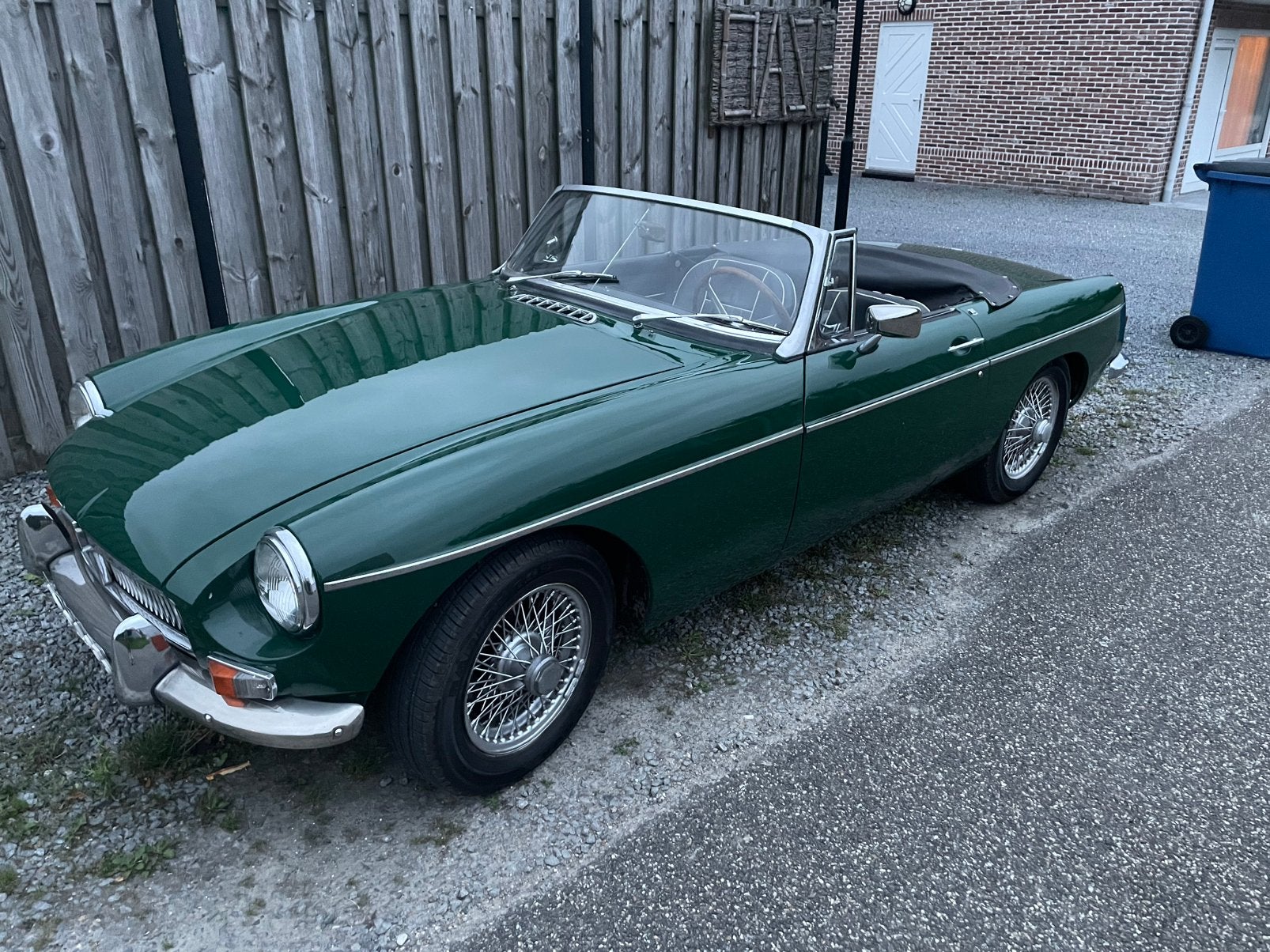 MG 1967 Groen, Cabriolet, 93 pk, 830 kg, Groen
