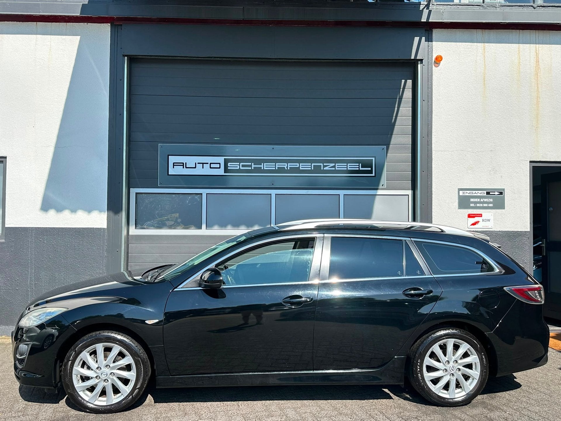 Mazda 6 2.0 155pk Active | AIRCO | STOELVERW.| TREKHAAK, Auto's, Voorwielaandrijving, Gebruikt, 4 cilinders, Zwart