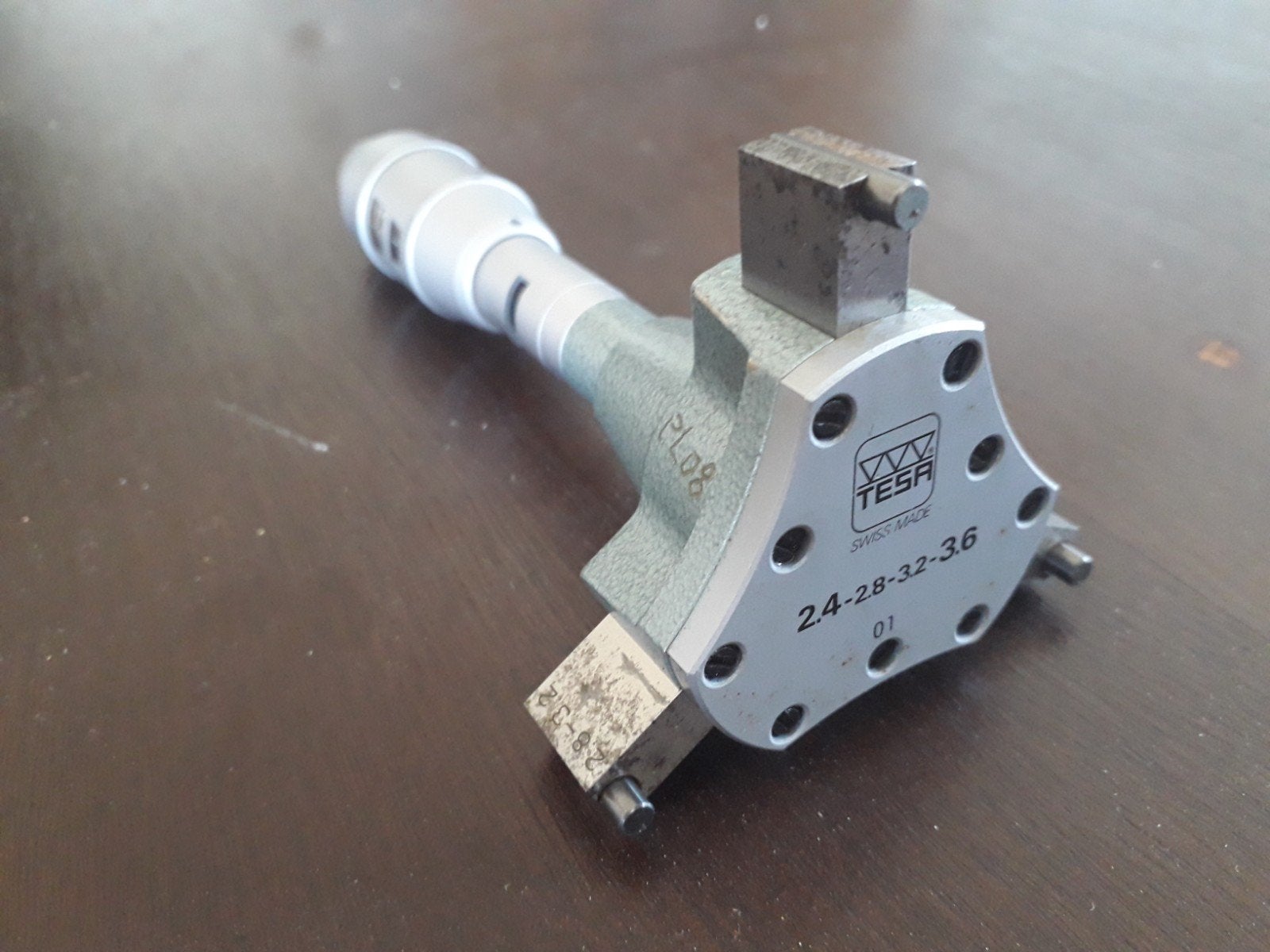 Tesa tri-o-bor 3 punts inwendige analoge micrometer, Ophalen of Verzenden