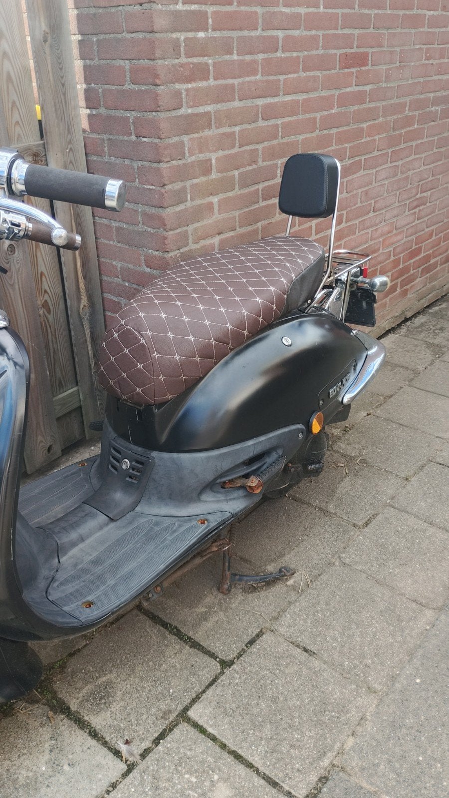 Retro scooter Edwards te koop blauw kenteken, Fietsen en Brommers, Ophalen, Gebruikt, Modena type DLS2, Benzine