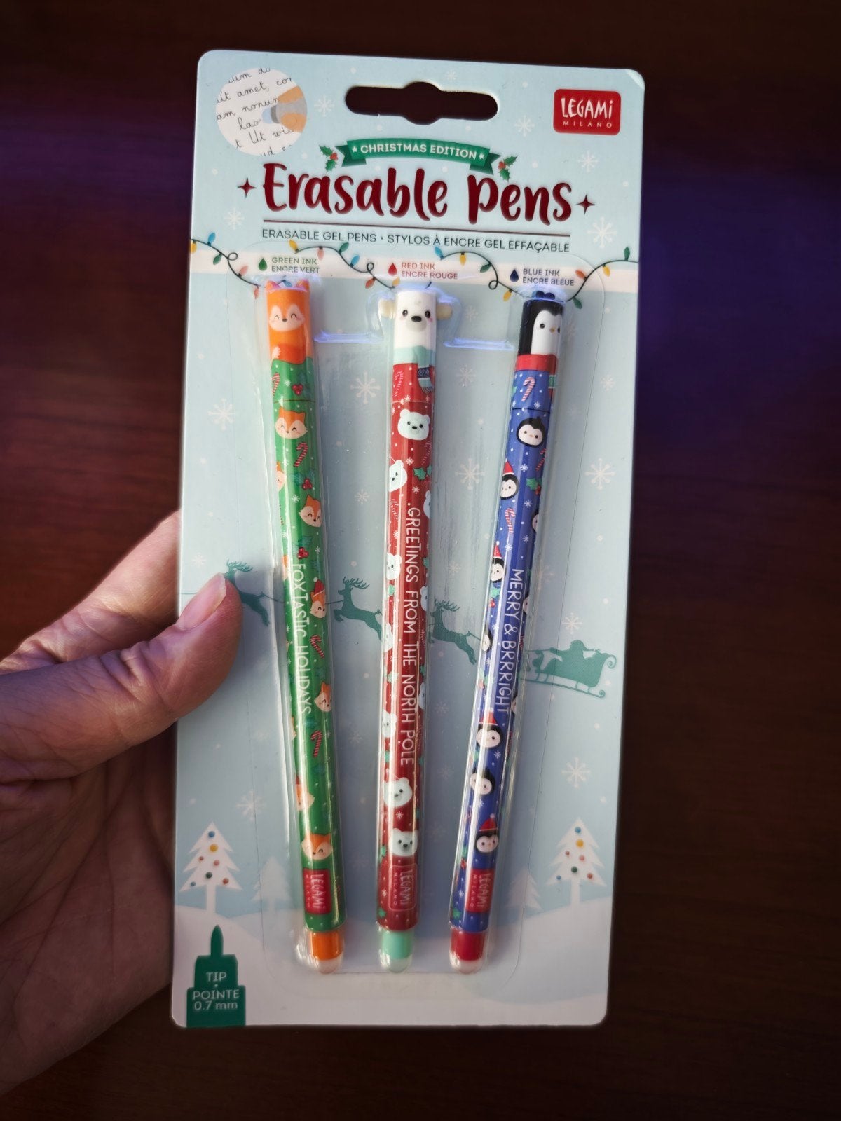Legami limited edition Christmas uitwisbare pennen set 2023, Ophalen of Verzenden, Nieuw