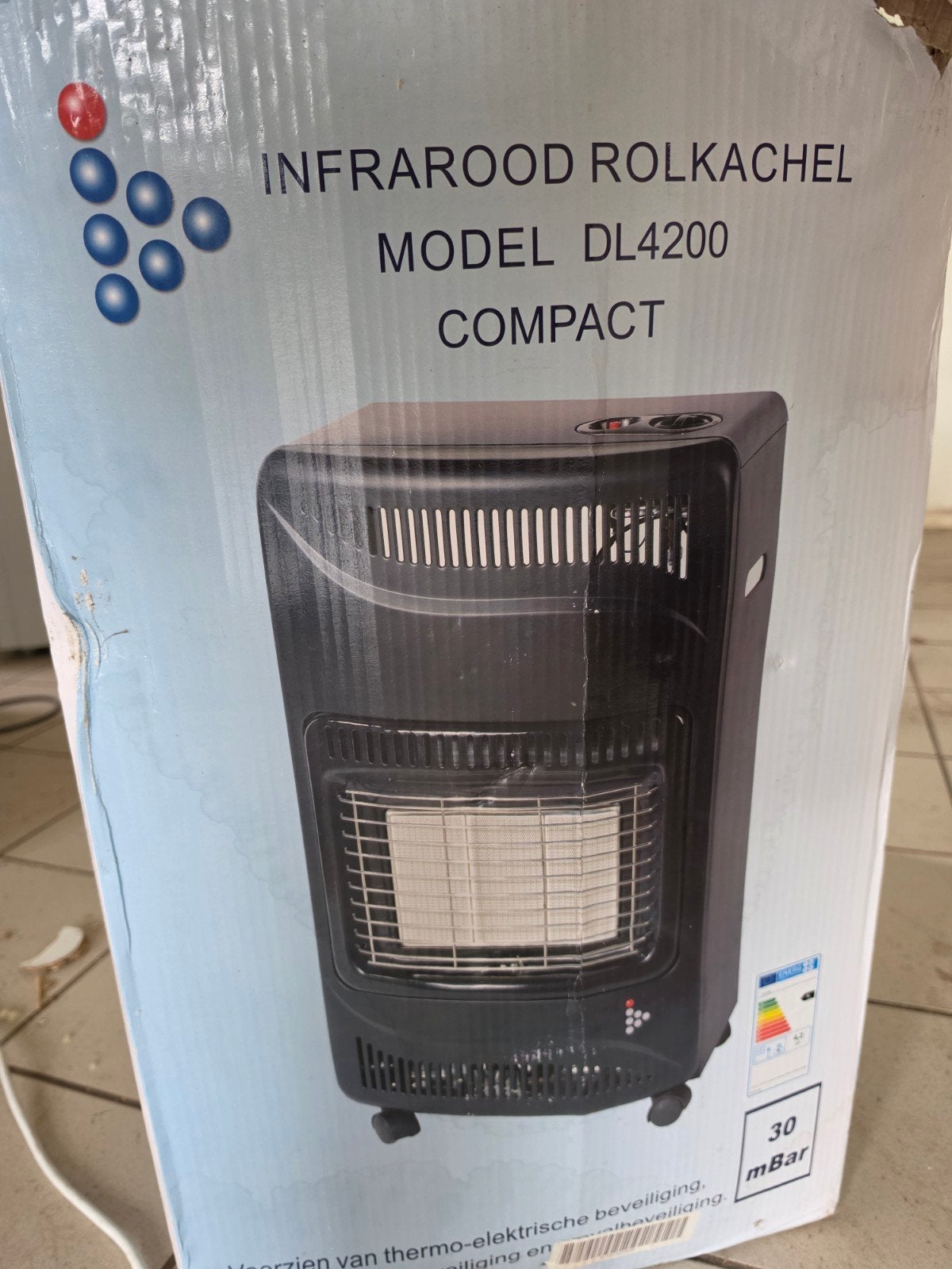 Infrarood Rolkachel DL4200 Compact, Huis en Inrichting, Ophalen of Verzenden, Gebruikt, Gas, Gaskachel