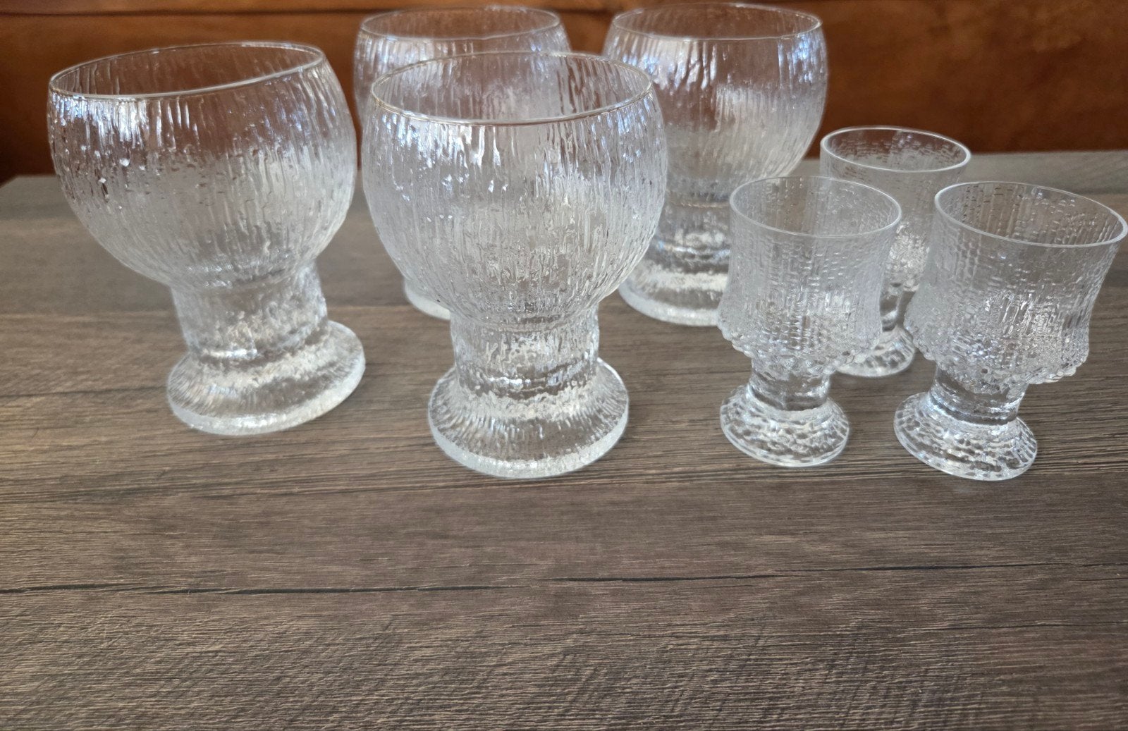 Set van 7 vintage littala kekkerit glazen, Ophalen