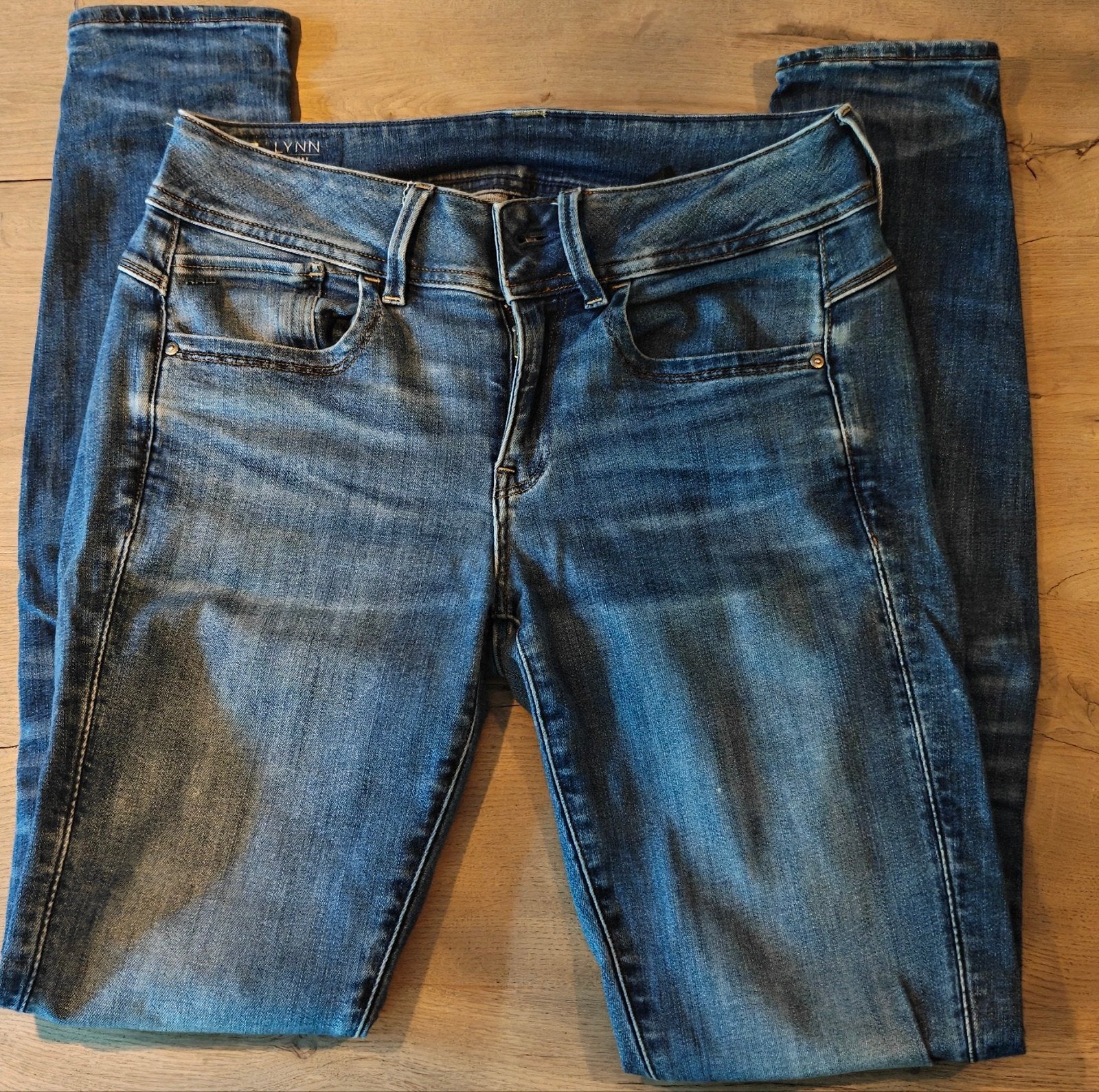 G-Star Raw Lynn Mid Skinny Jeans W28 L32, Blauw, Overige jeansmaten, Ophalen of Verzenden, Zo goed als nieuw