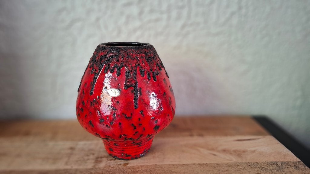 Vintage fat lava west germany vaas fohr, Antiek en Kunst, Ophalen
