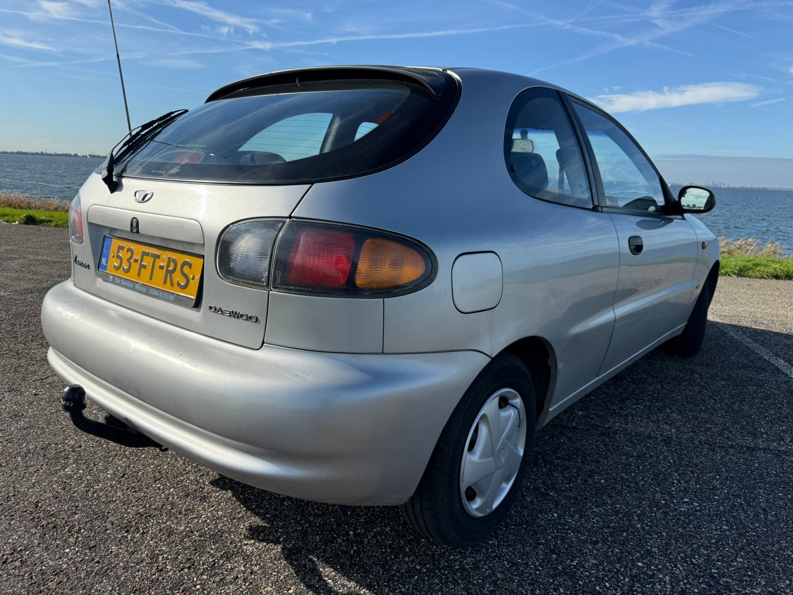 Daewoo Lanos 1.5/APK MAART 2027/AIRCO/TREKHAAK/NAP, Auto's, Stof, 4 cilinders, Origineel Nederlands, Bedrijf