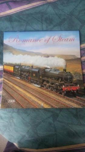 Trein Kalender 2006 romance of steam, Ophalen of Verzenden, Gebruikt, Trein, Kaart of Prent