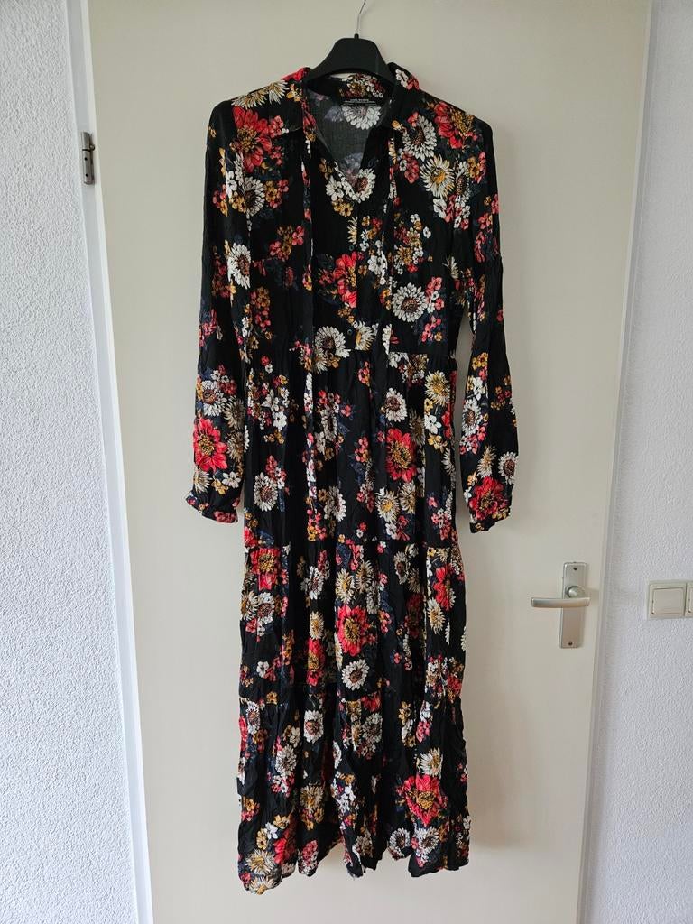 Zgan superleuke jurk Zara Woman Denim Collection mt M, Kleding | Dames, Blauw, Ophalen of Verzenden, Zo goed als nieuw, Maat 36 (S)