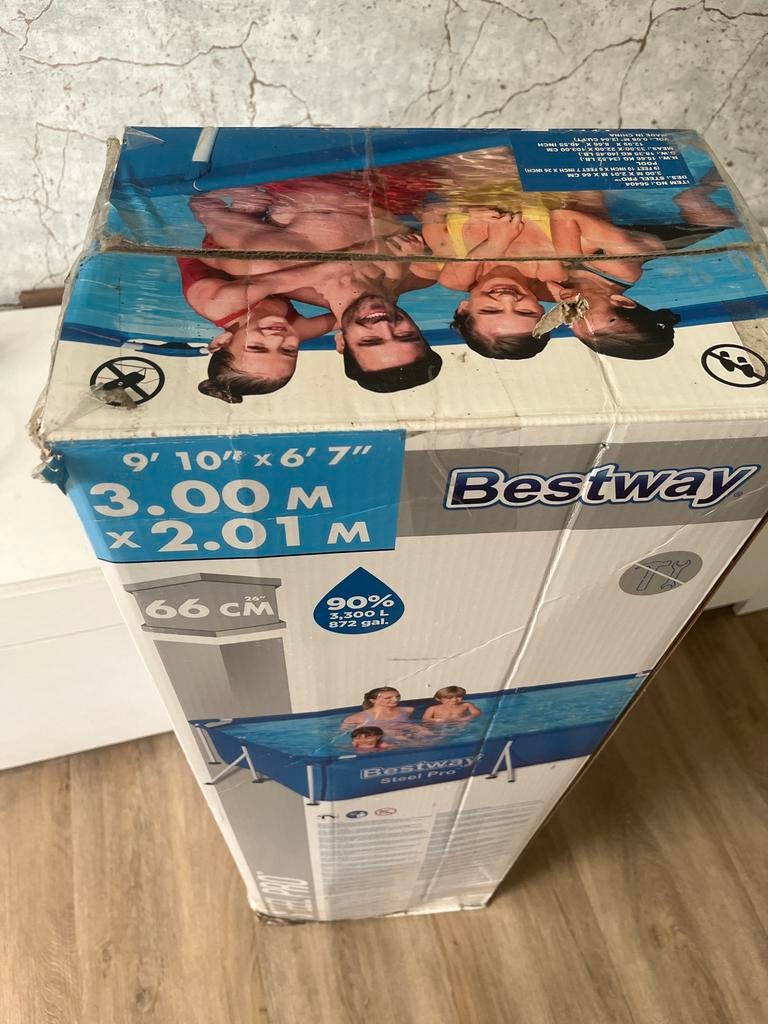 Bestway Steel Pro Opzetzwembad 3.00 x 2.01 x 0.66 M, Nieuw, Ophalen of Verzenden, Opzetzwembad, 200 tot 400 cm