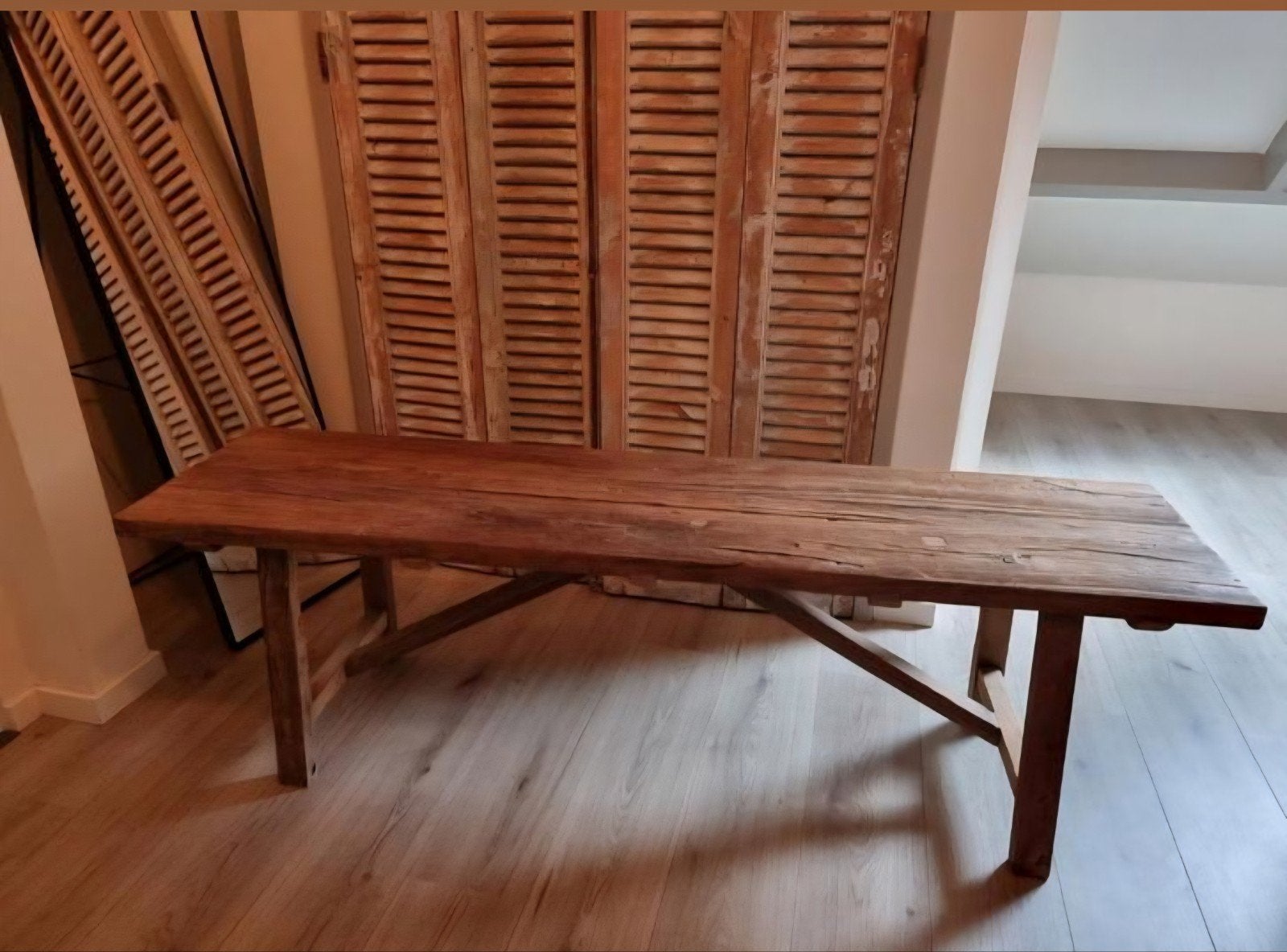Oud houten bank tafel sidetable landelijk chinees, Ophalen