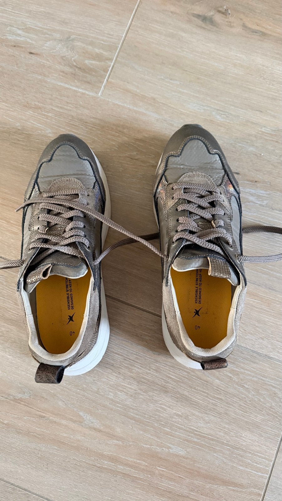 Xsensible dames sneakers maat 40 – taupe/beige, Ophalen of Verzenden, Gedragen, Beige, Sneakers of Gympen