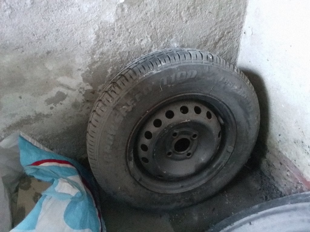 Originele Opel Kadett C SR Sportvelgen 13" + banden (1975), Auto-onderdelen, Ophalen, Gebruikt, Opel