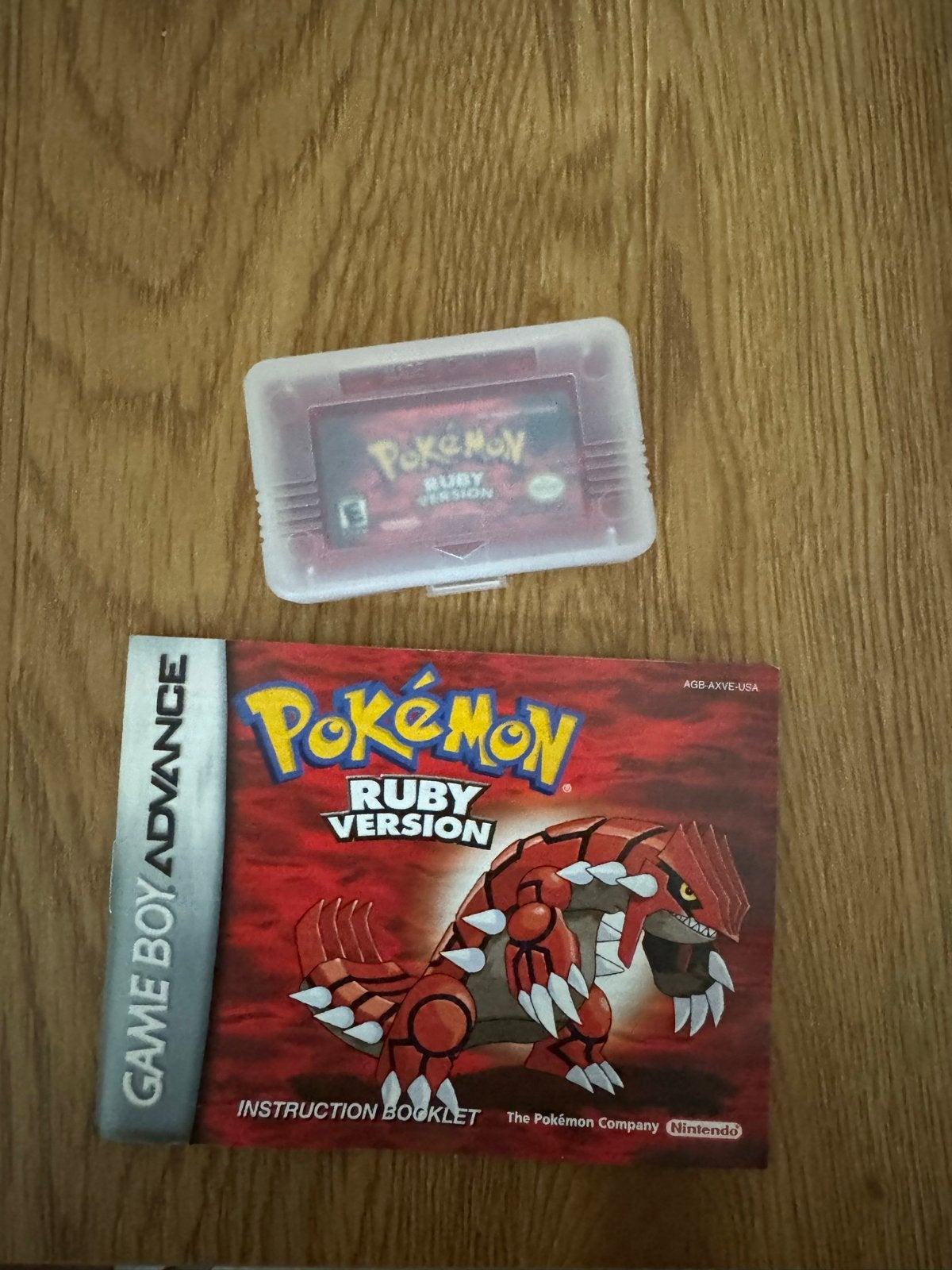 Pokémon Ruby GBA + Handleiding - USA version, Spelcomputers en Games, Ophalen, Gebruikt, 1 speler, Role Playing Game (Rpg)