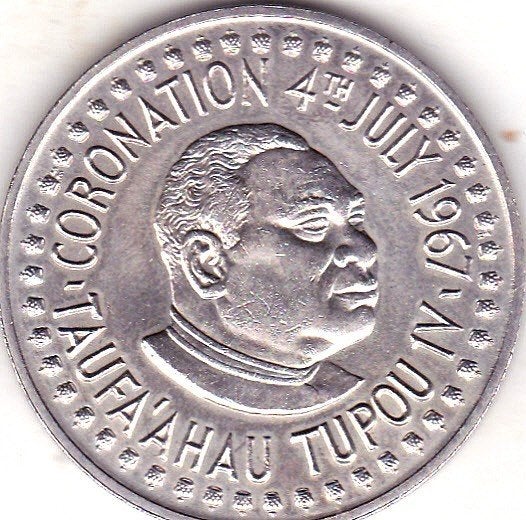 TONGA TWO PA`ANGA 1967 PRACHTIG, Postzegels en Munten, Ophalen of Verzenden, Vóór koninkrijk