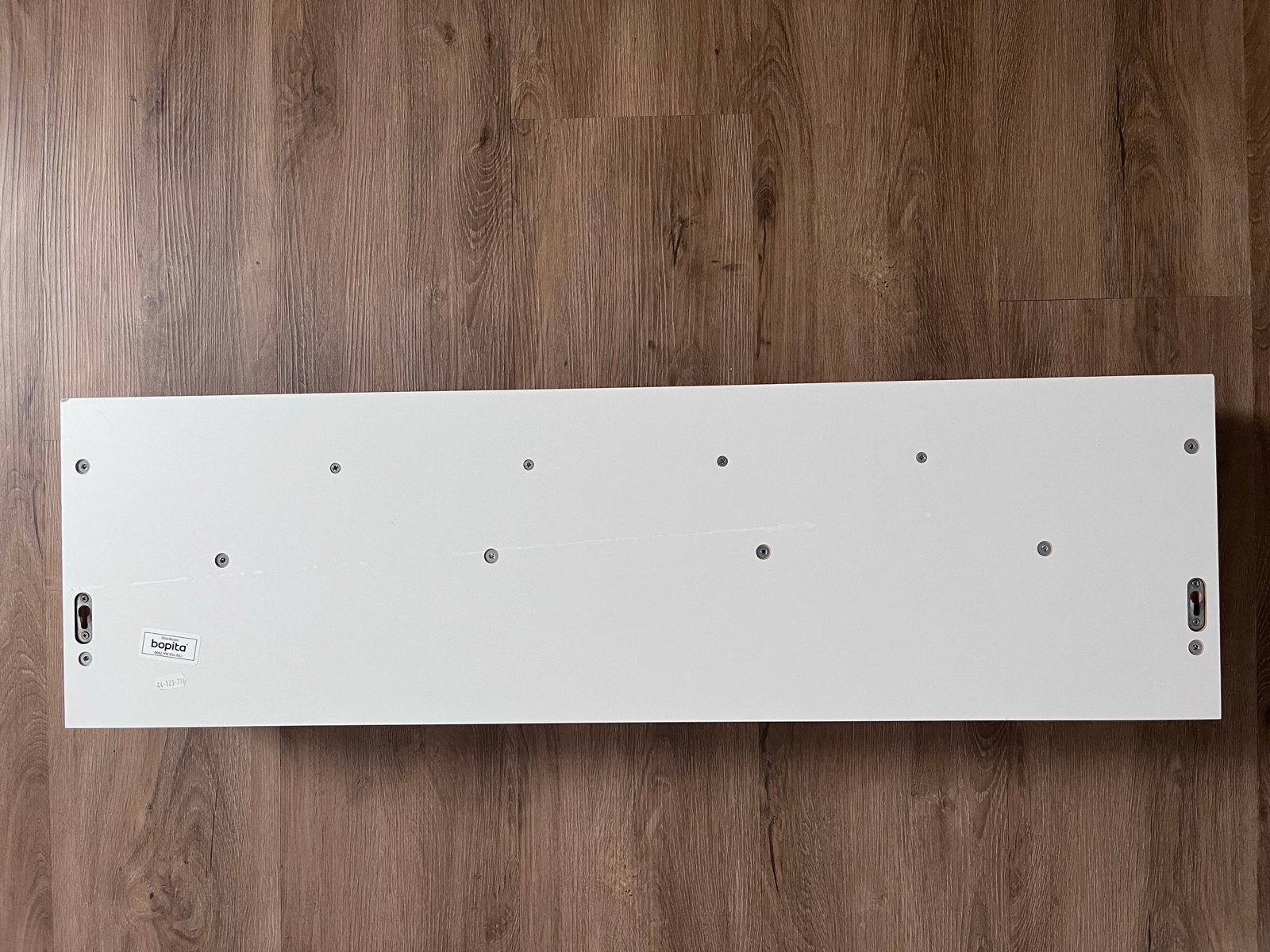 Witte wandkapstok met plank en 4 haken, Zo goed als nieuw, Minder dan 100 cm, Hout, Ophalen