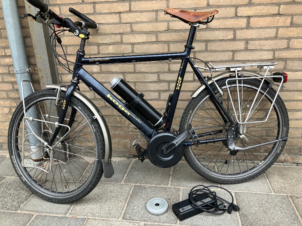 Koga Miyata Worldtraveler met Pendix e-drive, Ophalen, Gebruikt, 26 inch, Velgrem