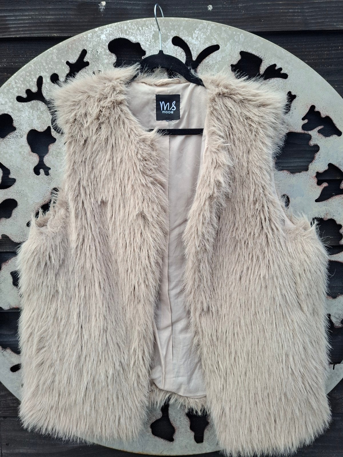 bodywarmer gilet 44, Beige, Maat 42/44 (L), Ophalen of Verzenden, Zo goed als nieuw