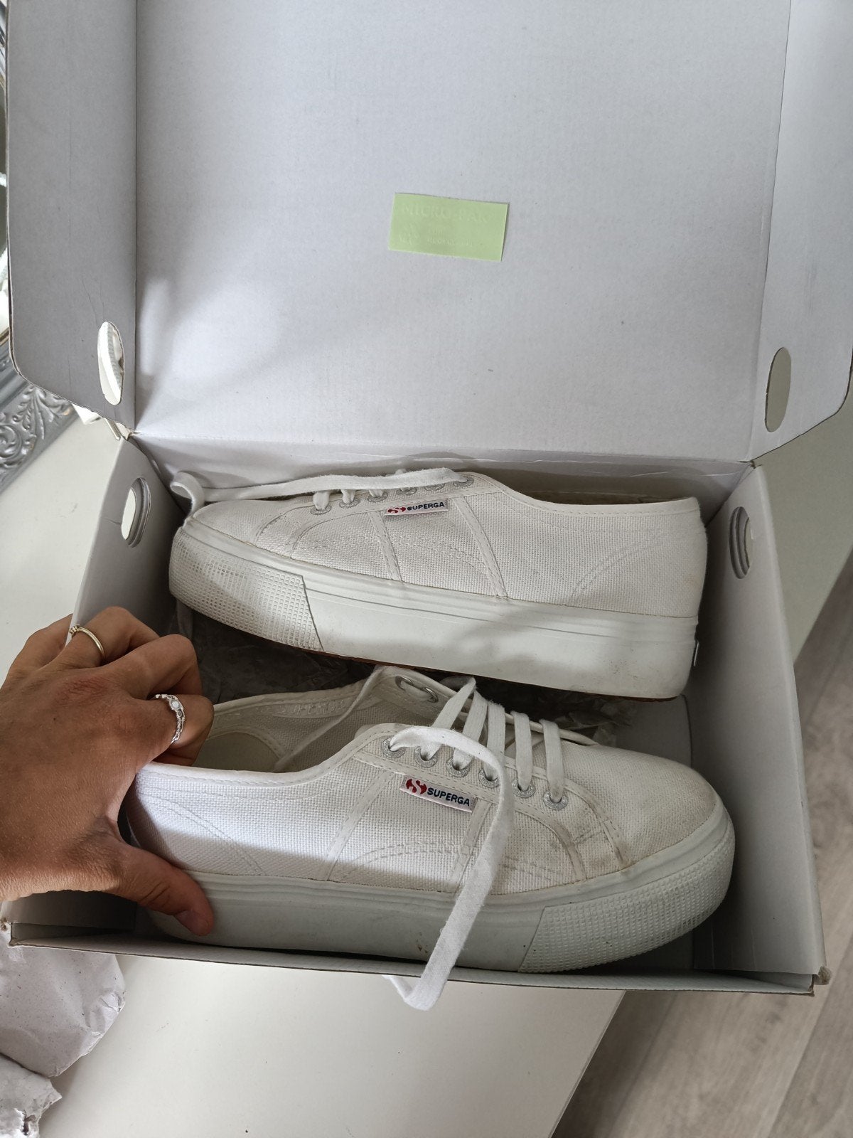 Superga sneakers wit maat 40, Wit, Ophalen of Verzenden, Sneakers of Gympen, Gedragen