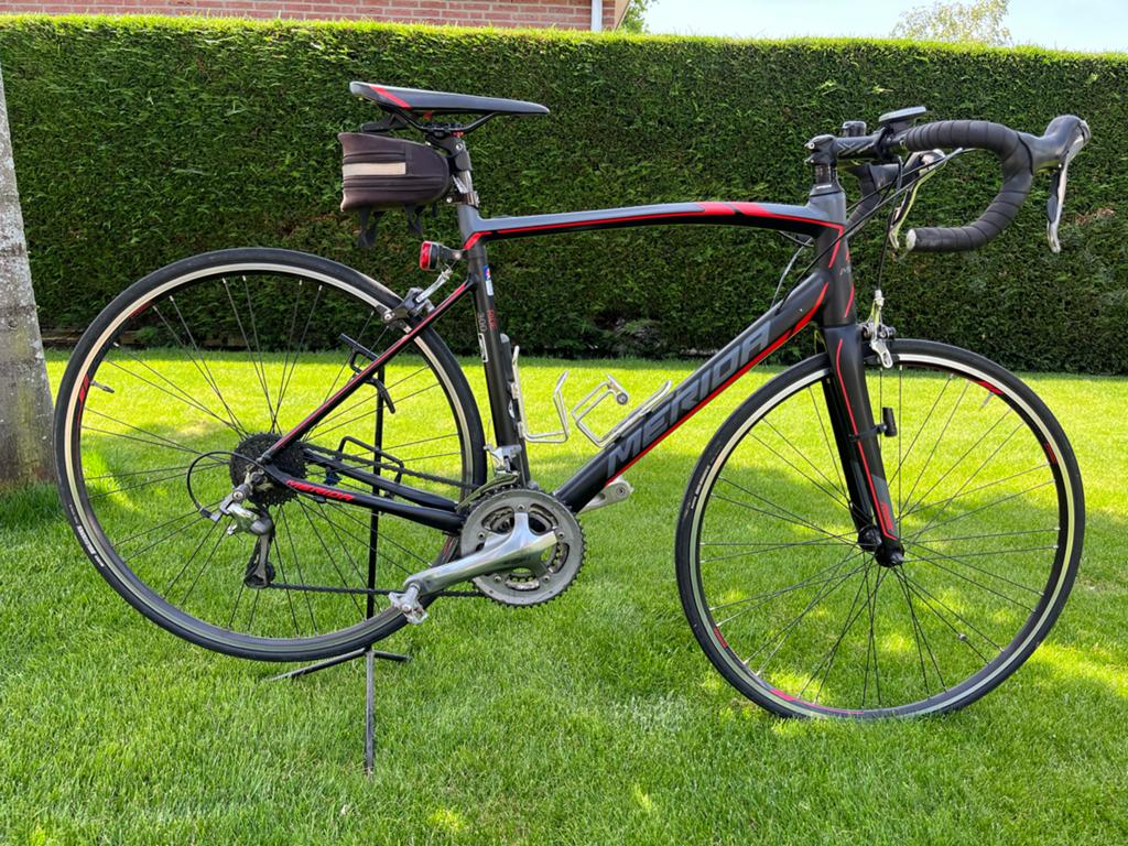 Merida Ride 300 racefiets grijs met rood, 28 inch, Gebruikt, Aluminium, Meer dan 20 versnellingen