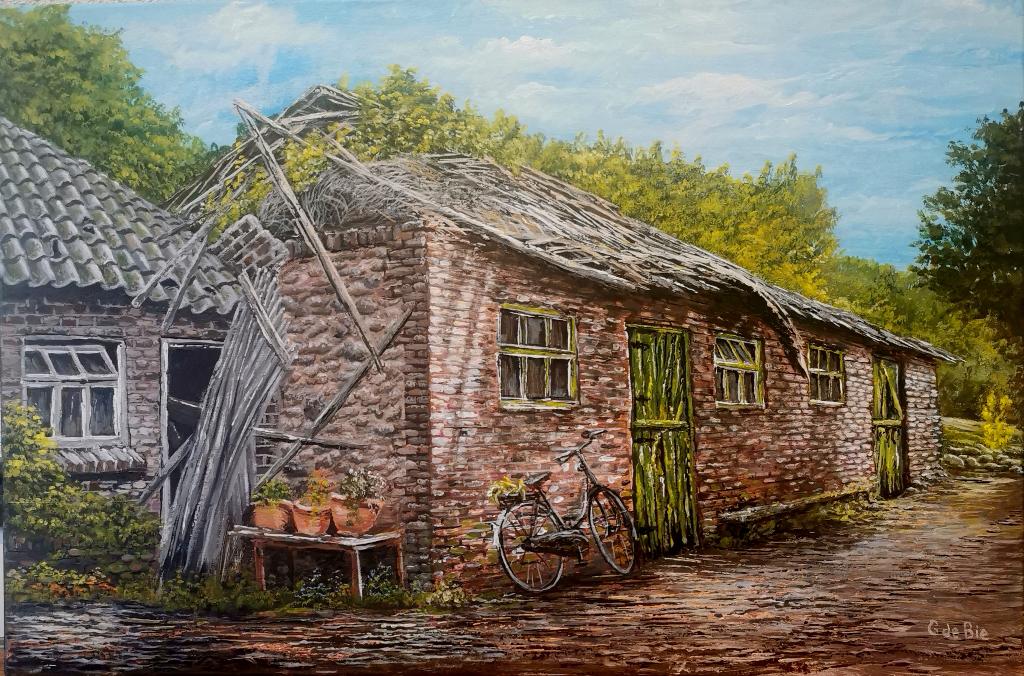 schilderij "bewoonde bouwval", Ophalen
