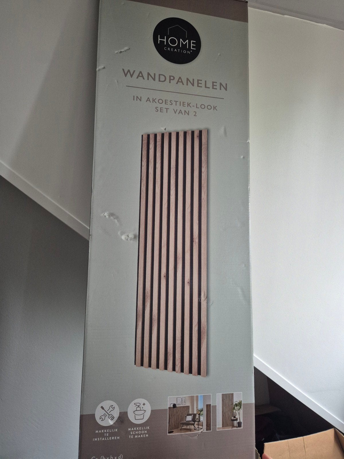 Wandpanelen in akoestiek-look - Nieuw in doos (2 sets), Ophalen of Verzenden